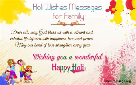 Holi Wishes Messages for Family, Holi Quotes Greetings | Holi wishes ...