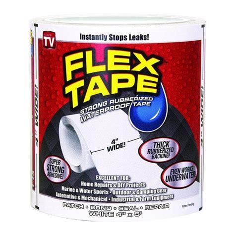 Водостойкая клейкая лента Flex Tape, белая, 10 x 150 см цена | 220.lv