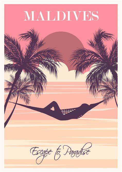 Maldives Tropical Travel Poster Free Stock Photo Public Domain Pictures