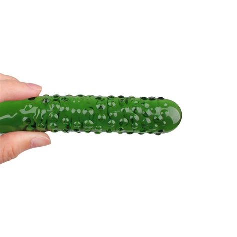 Textured Cucumber Glass Dildo Saints And Sinners