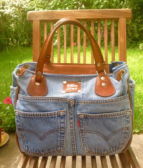 Designers Own ️ Pabuat Denim Bag Upcycled Bag Denim Handbags