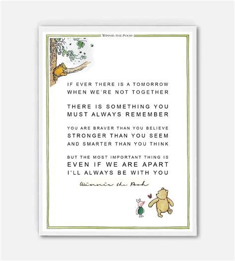 If Ever There Is A Tomorrow - Classic Winnie The Pooh Prints