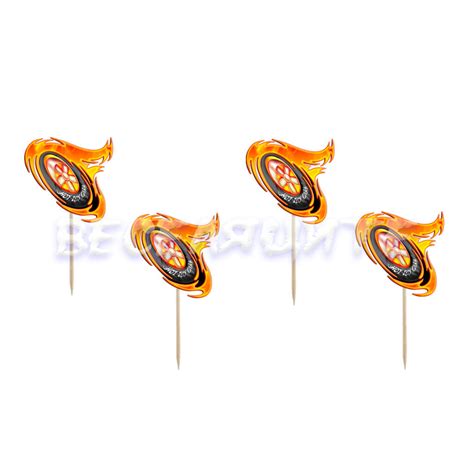 Топери за мъфини Hot Wheels ХОТ УИЛС ГУМИ С ОГЪН 10бр к т опаковка Онлайн магазин за парти