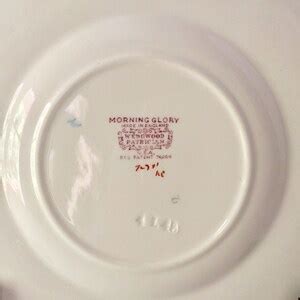 Wedgwood Patrician Morning Glory Bread And Butter Plate Blue Etsy