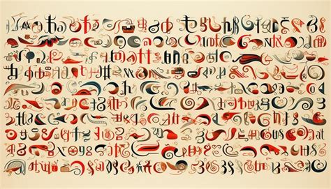 Premium Ai Image A Foreign Script A Strange Syllabic Writing System