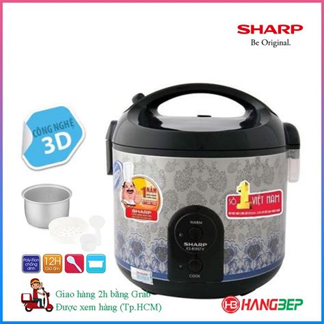 Nồi cơm điện Sharp 1 8 lít KS NR191STV SS KS NR181STV SS Bảo hành