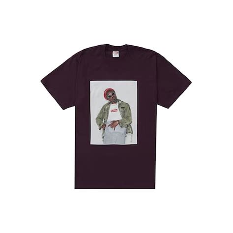 Supreme André 3000 Tee Eggplantsupreme André 3000 Tee Eggplant Ofour