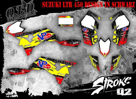 SCRUB DEKOR KIT ATV SUZUKI LTZ 400 2004 2008 SUZUKI GRAPHIC KIT STROKE