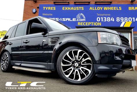 Set Of 20 Alloy Wheels Fitted To Range Rover Sport Tyres4sale