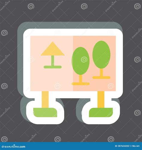 Sticker Map Related To Amusement Park Symbol Glyph Style Simple