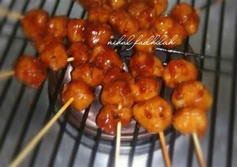 resep bumbu bakso bakar simple sambal oles bakso bakar oleh nihal