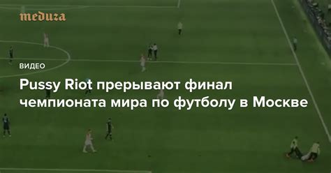 Pussy Riot прерывают финал чемпионата мира по футболу в Москве Видео