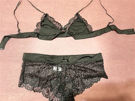 Mens Femboy See Through Lace Lingerie Set Bra And Panties Bikini Femboy Lingerie Sissy