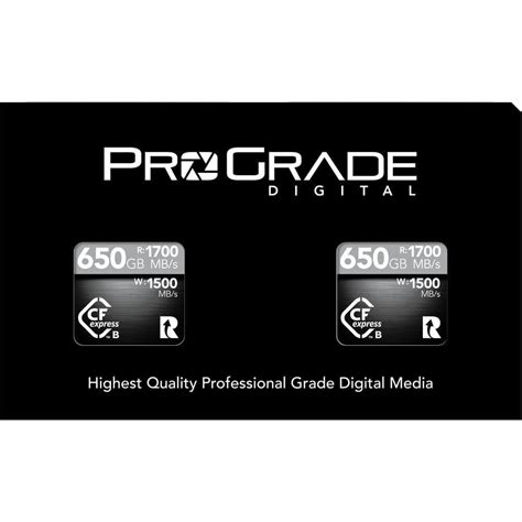 Prograde Digital Gb Cfexpress Type B Cobalt Memory Card