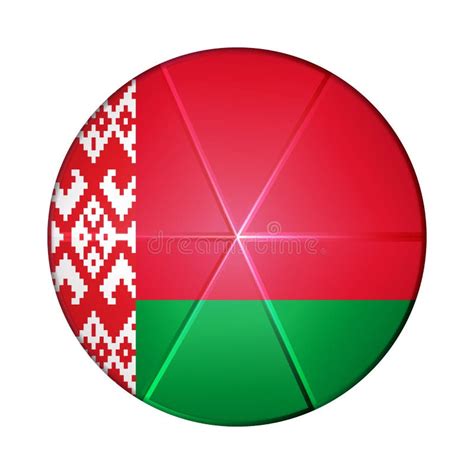 стеклянный шар с флагом беларуси. значок шаблона круглой сферы ...