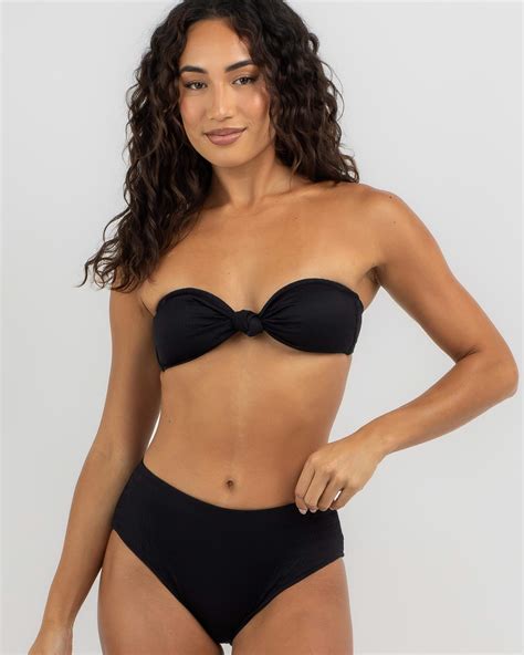 Shop Rip Curl Dreams Bandeau Bikini Top In Black Fast Shipping Easy Returns City Beach