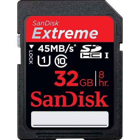 SanDisk 32GB Extreme UHS I SDHC Memory Card SDSDX 032G X46 B H