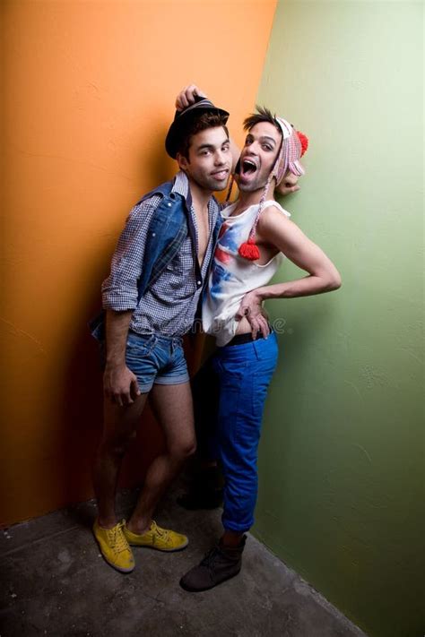 Gay Man In Jeans And Hat Stock Photo Image Of Happy 17250456