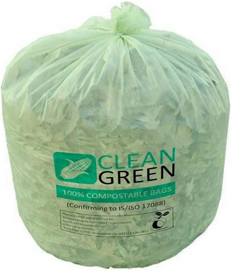 Without Handle Plain Biodegradable And Compostable Bags Capacity Kg