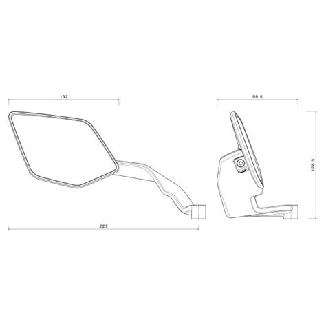 Rizoma Stealth Naked Max Spiegelkit Bsn B Bmw M R Schwarz