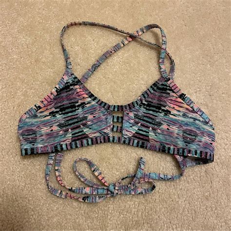 Discontinued Print Jolyn Tomcat Tie Back Bikini Top Gem