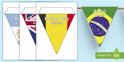 Mens Fifa World Cup Country Flag Bunting Welsh English