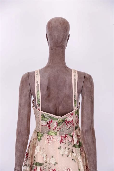 Vestido De Festa Patricia Bonaldi Corset Em Tule Nude Flores Bordadas Rehabita Brech