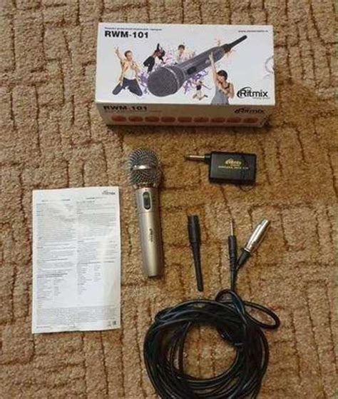 Микрофон Ritmix RWM-101, 100-10000 Гц, штекер 6.3 | Festima.Ru ...
