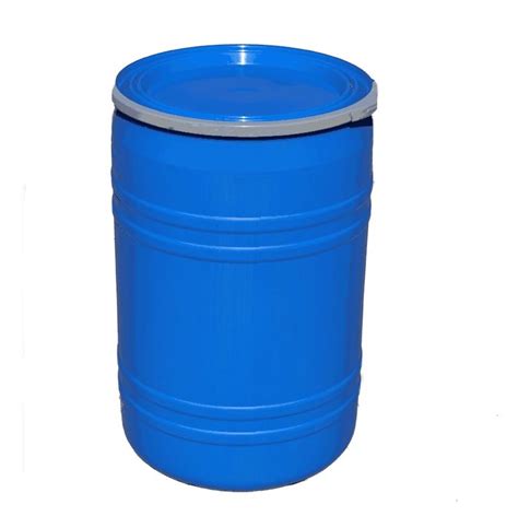 30 Gallon Plastic Barrel Open Top Locking Lid Used Previous Food Grade