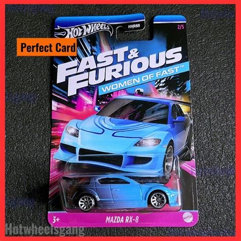 Hot Wheels Mazda RX 8 Fast Furious Tokyo Drift Women Of Fast Blue Model Collections Series
