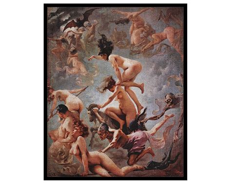 Poster Master Vintage Luis Ricardo Falero Poster Retro Occult Print