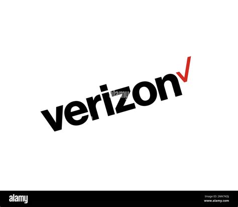 Verizon Communications Rotated White Background Logo Brand Name
