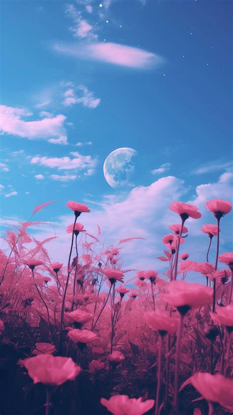 pink sky moon wallpaper images    freepik