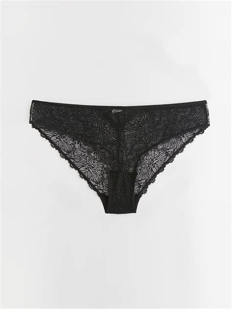 SİYAH Dantelli Bikini Külot S KG Z CVL LCW