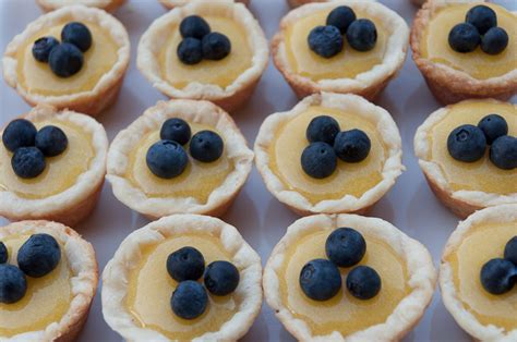 Headtones Lemon Curd Tarts With Fresh Blueberries