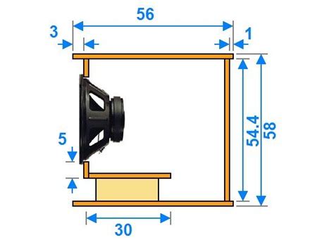 Plan De Caisson De Basse Double Cm Subwoofer Box Subwoofer Box