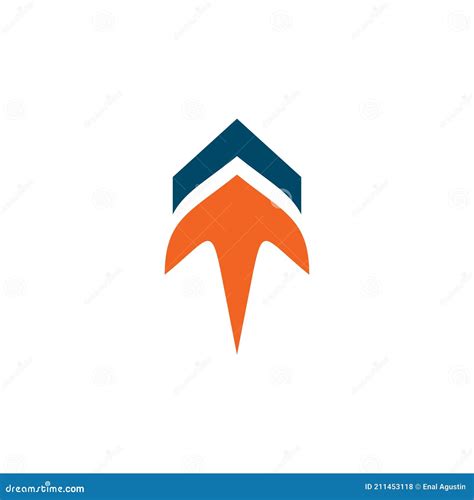 Up Arrow Logo Design Logo Design Template Stock Vector - Illustration ...