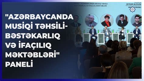 Az Rbaycanda Ilk D F Ke Iril N Musiqi Forumu Panel Sessiyalarla Davam