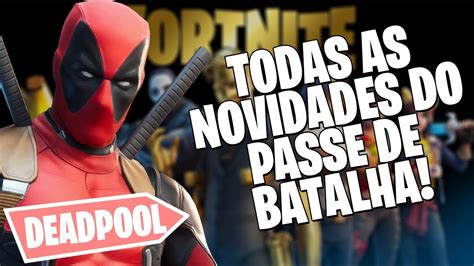 MOSTRANDO TUDO DO NOVO PASSE DE BATALHA TEMPORADA 2 FORTNITE E