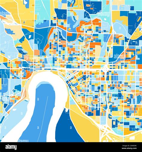 Evansville Map Stock Vector Images Alamy