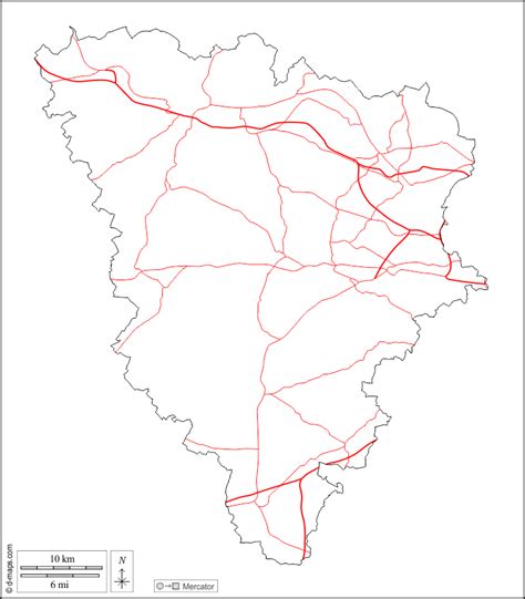 Yvelines, d-maps.com: carte géographique gratuite, carte géographique ... 
