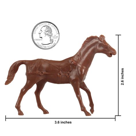Bmc Classic Marx Western Pack Horses Plastic Cowboy Playset Accessory