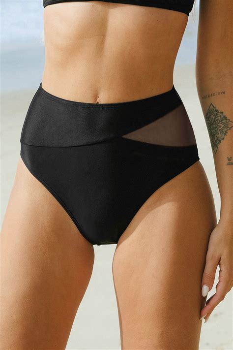 Alegria Mesh High Waist Bikini Bottoms