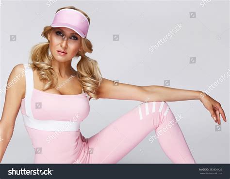 Beautiful Sexy Blonde Woman Perfect Athletic Stock Photo 283826426 Shutterstock
