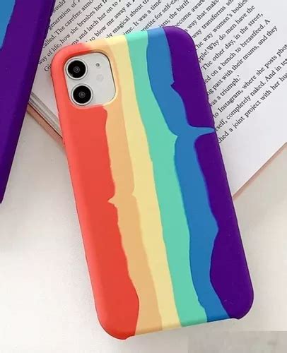 Capa De Silicone Orgulho Arco Íris Para Apple iPhone 12 Mini