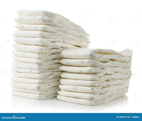 Stack Of Diapers Stock Photo Image Of Isolated Stack 46397730