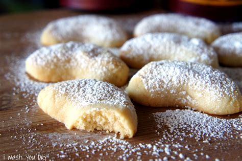 Almond Crescent Cookies I Wash You Dry