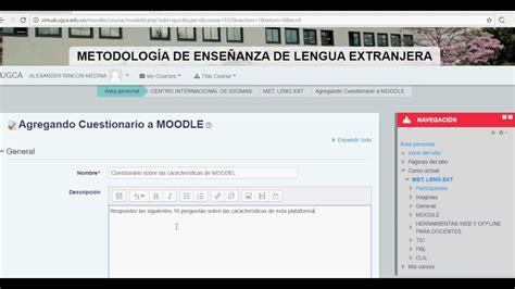 Crear Actividades En Moodle Youtube