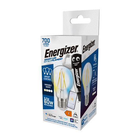Energizer Smart E27 (ES) 6.5w GLS Filament - 700 Lumens – Provider Europe