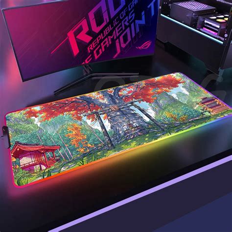 Светодиодный коврик для компьютерной мыши XXL RGB | AliExpress
